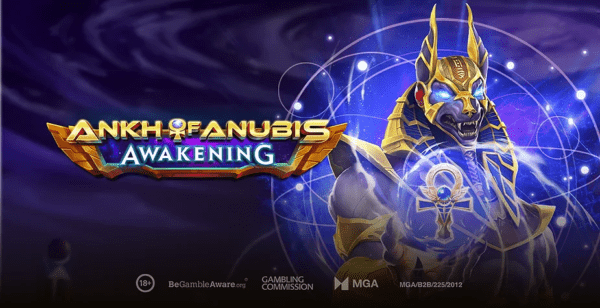 ankh of anubis awakening slot banner by play'n go