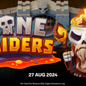 bone raiders slot banner by relax gaming