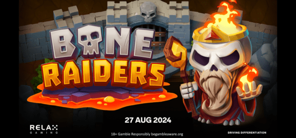 bone raiders slot banner by relax gaming