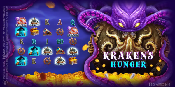 krakens hunger slot banner by bgaming