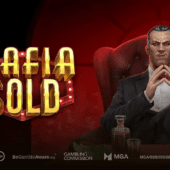 mafia gold slot banner by play'n go