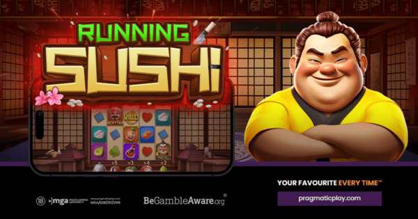 running sushi slot banner by pragmatic play