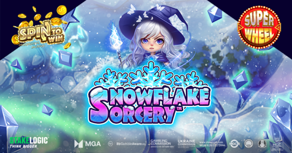 snowflake sorcery slot banner by stakelogic