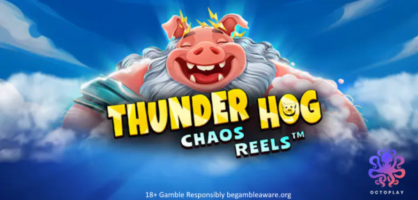thunder hog chaos reels slot banner by octoplay