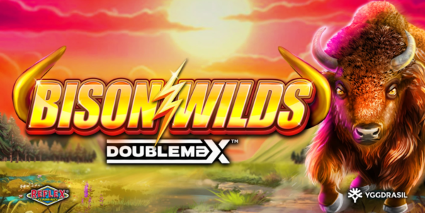 bison wilds doublemax slot banner by reflex gaming
