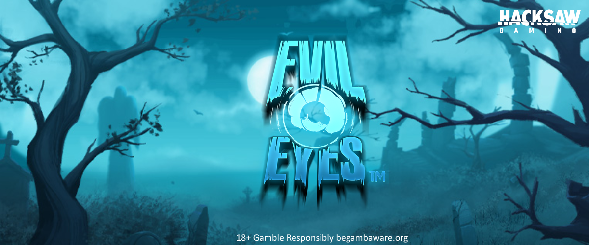 evil eyes slot banner by hacksaw gaming