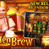 golden brew slot banner by endorphina