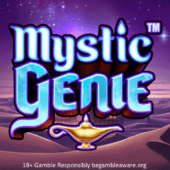 mystic genie slot banner by just for the win