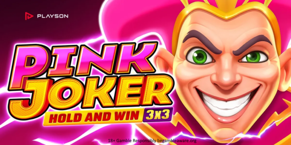 pink joker: hold and win slot banner by playson