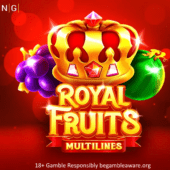 royal fruits multilines slot banner by bgaming