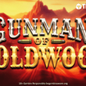 the gunman of goldwood slot banner by thunderkick