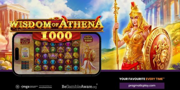wisdom of athena 1000 slot banner by pragmatic play