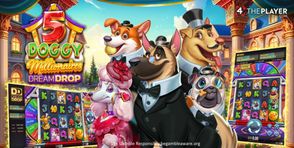 5 doggy millionaires dream drop slot respins banner by 4theplayer