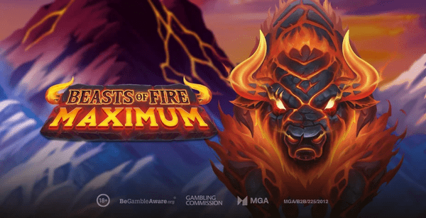beasts of fire maximum slot banner by play'n go