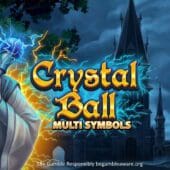 crystal ball multi symbols slot banner by gamomat