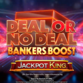 deal or no deal bankers boost jackpot king slot banner by blueprint gaming