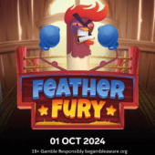 feather fury slot banner by relax gaming