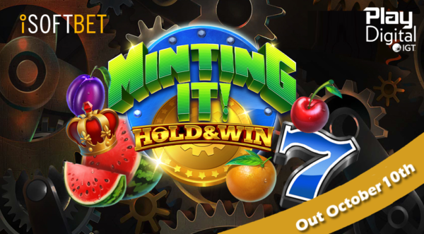 minting it hold and win slot banner by igt play digital