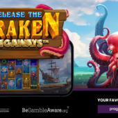 release the kraken megaways slot banner by pragmatic play