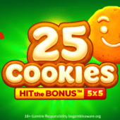 25 cookies hit the bonus slot banner by playson