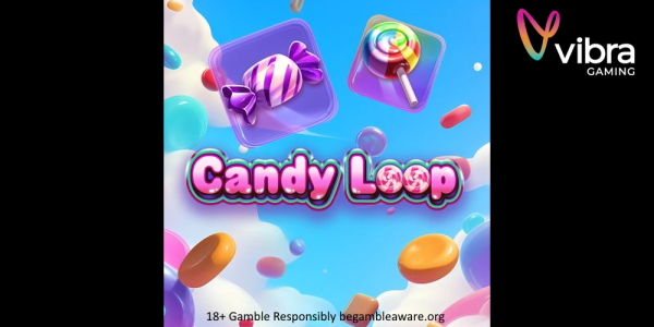 candy loop slot banner by vibra gaming