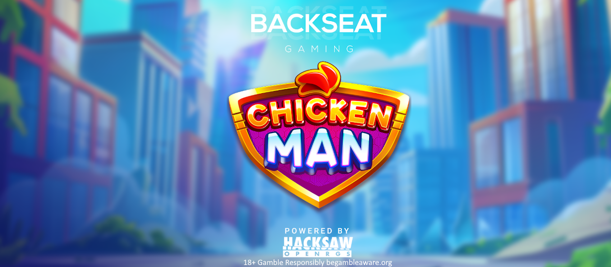 chicken man slot banner by backseat gaming