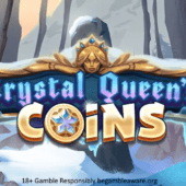 crystal queen's coins slot banner by quickspin