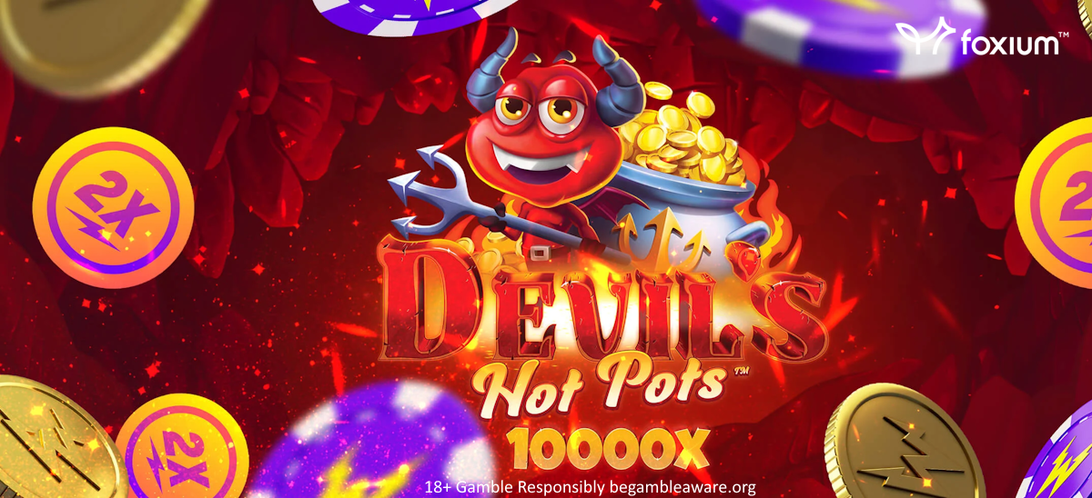 devil's hot pots slot banner by foxium
