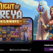 might of freya megaways slot banner by pragmatic play