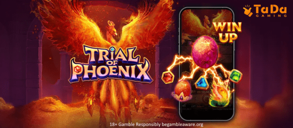 trial of phoenix slot banner by tada gaming
