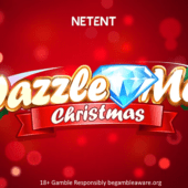 dazzle me christmas slot banner by netent