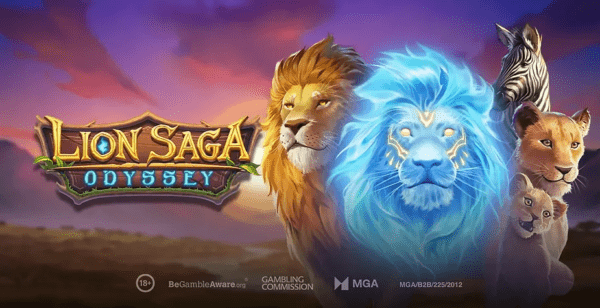 lion saga odyssey slot banner by playn go