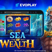 sea of wealth slot banner by evoplay