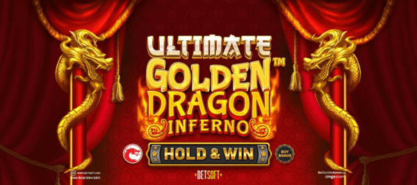 ultimate golden dragon inferno slot banner by betsoft gaming