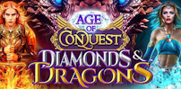 Age of Conquest Diamonds and Dragons slot artwork