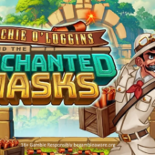 archie o'loggins and the enchanted masks slot banner by thunderkick