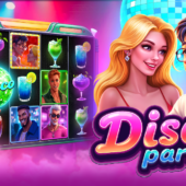 disco party slot banner by bgaming