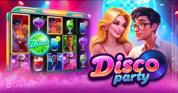 disco party slot banner by bgaming