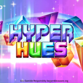 hyper hues slot banner by habanero