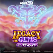 legacy of gems blitzways slot banner by play'n go