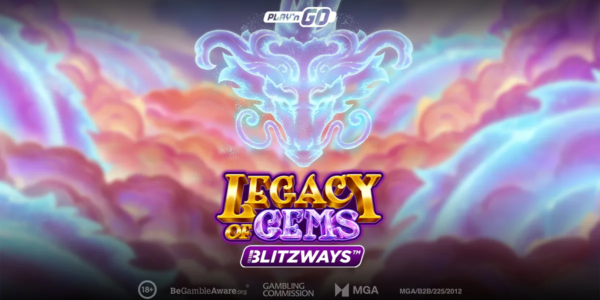 legacy of gems blitzways slot banner by play'n go