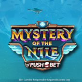 mystery of the nile slot banner by push gaming