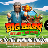big bass return to the races slot banner by pragmatic play