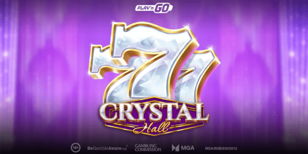 crystal hall slot banner by play'n go