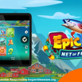 epic fish net a fortune slot banner by quickspin