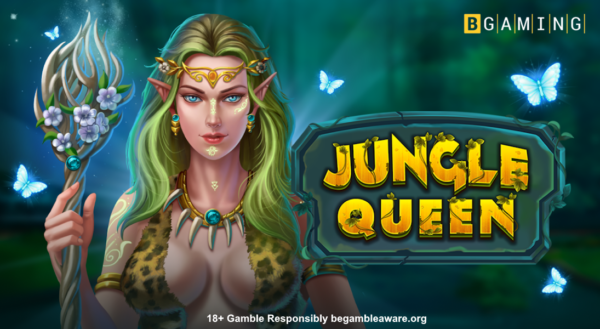 jungle queen slot banner by bgaming
