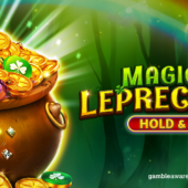 magical leprechaun hold and hit slot banner by spinomenal