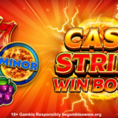 cash strike win boost slot banner by blueprint gaming