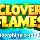 Banner of clover flames slot by endorphina