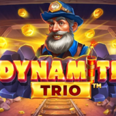 dynamite trio slot banner by booming games